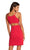 Harper And Lemon - 22105 Sleeveless Halter Sheath Dress In Red