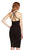 Harper And Lemon - 22110 Strappy Halter Fitted Cocktail Dress In Black