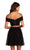 Harper And Lemon - 22111 Two Piece Off-Shoulder Cocktail Dress In Black
