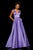 Sherri Hill - 52911 Sleeveless Deep V-neck A-line Dress In Purple
