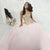Fiesta Gowns - 56286 Strapless Gilded Lace Corset Ballgown