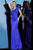 Jovani - 1453 Ruffled One Shoulder Scuba Trumpet Dress In Blue