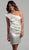 Adrianna Papell - 231M19610 Asymmetrical Pintuck Dress In White