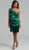 Adrianna Papell - 231M19610 Asymmetrical Pintuck Dress In Green