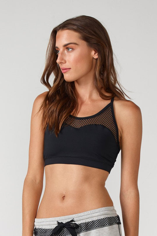 Halle Mesh Panel Bra