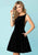 Tiffany Homecoming - 27141 Fitted Bateau A-Line Cocktail Dress In Black