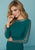 Tiffany Homecoming - 27143 Jewel-Trimmed Long Sleeve Sheath Dress In Green