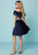 Tiffany Homecoming - 27144 Two Piece Off Shoulder Cocktail Dress In Blue and Multi-Color