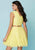 Tiffany Homecoming - 27147 Two-Piece Scallop-Trimmed Lace Short Dress In Yellow