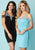 Tiffany Homecoming - 27150 Beaded V-neck Scuber Sheath Dress In Black and Blue
