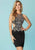 Tiffany Homecoming - 27157 Bedazzled Illusion Neck Jersey Sheath Dress In Black and Gold