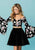 Tiffany Homecoming - 27161 Two Piece Printed Velvet A-line Dress In Multi-Color and Black