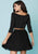 Tiffany Homecoming - 27163 Two Piece Beaded Jersey Chiffon A-line Dress In Black