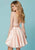 Tiffany Homecoming - 27167 Mock Two Piece Embellished Lace Mikado Dress In Orange