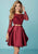 Tiffany Homecoming - 27167 Mock Two Piece Embellished Lace Mikado Dress In Red