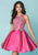 Tiffany Homecoming - 27173 Rhinestone Embellished Pleated Cocktail Dress In Pink