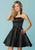 Tiffany Homecoming - 27178 Floral Embroidered Satin A-line Dress In Black and Multi-Color
