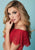 Tiffany Homecoming - 27190 Two-Piece Off-Shoulder Floral Satin Short Dress In Red and Multi-Color