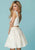 Tiffany Homecoming - 27192 Beaded Two Piece V-neck Cocktail Dress In White