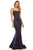 Sherri Hill - 52614 Sexy Lace Up Back Fitted Dress In Purple
