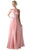 Cinderella Divine - High Halter Lace Bodice A-Line Evening Gown
