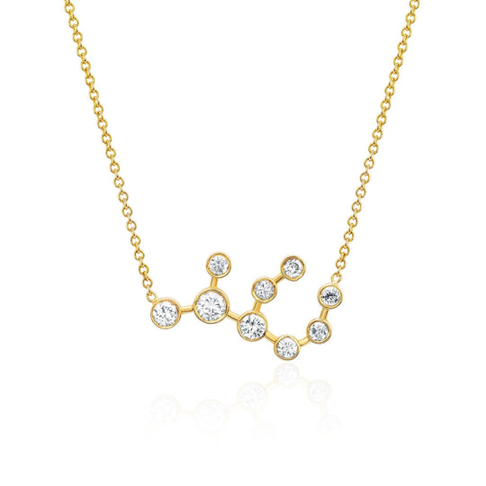 Logan Hollowell - Virgo Diamond Constellation Necklace