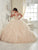 Quinceanera Collection - 26835 Beaded Illusion Bateau Ruffle Ballgown