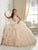 Quinceanera Collection - 26835 Beaded Illusion Bateau Ruffle Ballgown