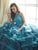 Quinceanera Collection - 26841 Three Piece Beaded Ruffled Ballgown in Blue