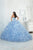 Quinceanera Collection - 26847 Crystal Embellished Sweetheart Ballgown in Blue