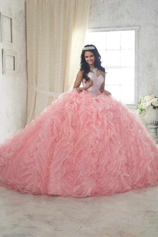 Quinceanera Collection - 26848 Sweetheart Basque Ruffled Ballgown