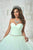 Quinceanera Collection - 26849 Strapless Sweetheart Tulle Ballgown in Green