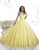 Quinceanera Collection - 26866 Sparkly Illusion Lace Up Back Ballgown in White