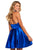 Sherri Hill - 53079 Beaded High Halter Empire Short Dress In Blue