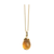 London Blue Topaz & Diamond Interchangeable Baroque Pendant In 18k Yellow Gold