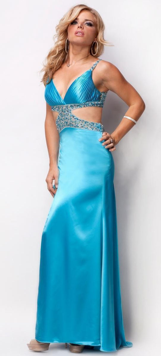 I40004 Dress in Turquoise