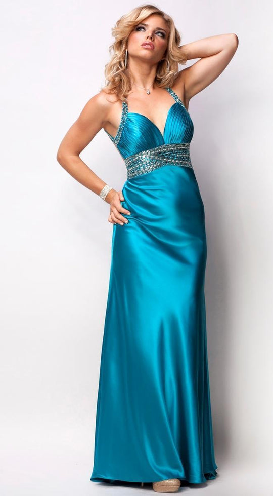 I40005 Dress in Peacock