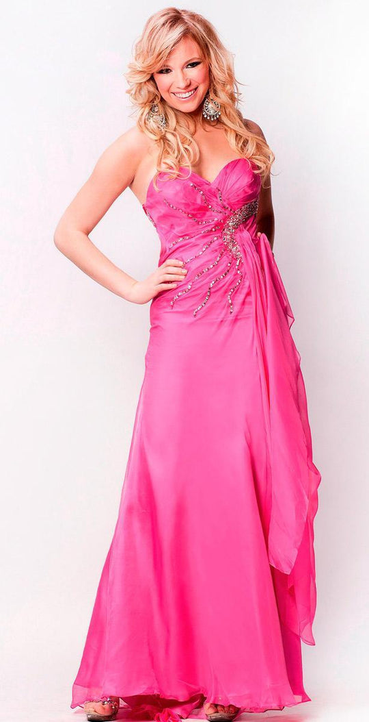I41392 Dress in Fucshia