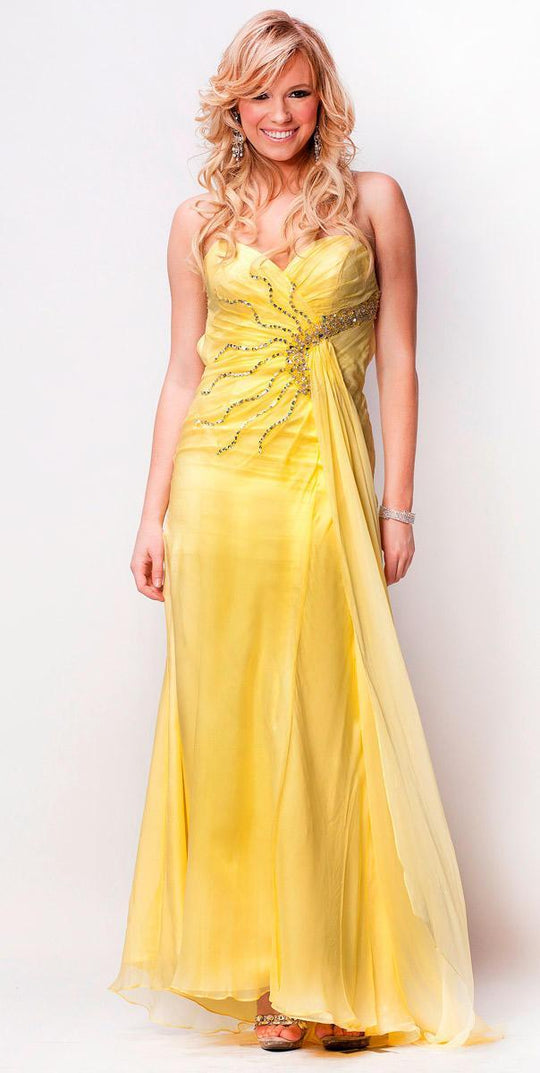 I41392 Dress in Yellow