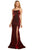 Sherri Hill - 53156 Sleeveless Satin Mermaid Dress In Red