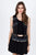 RAGA - Night Rider Mini Skirt in Black