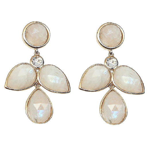 The Duchess Drop Earring - Moonstone