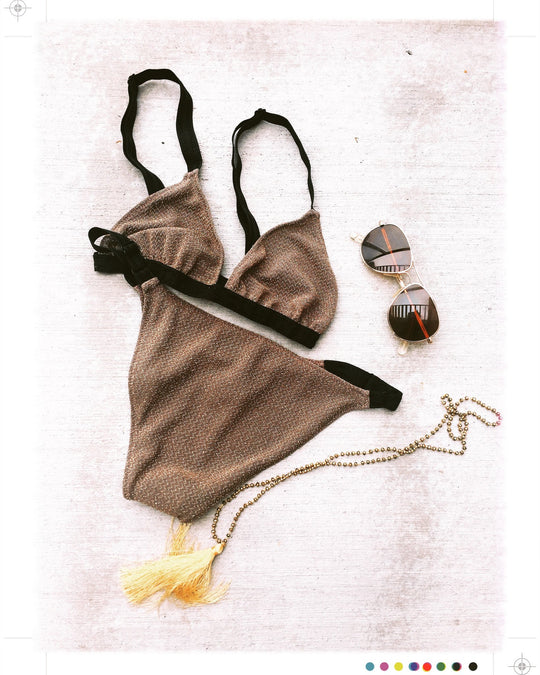 .THE VIDA BIKINI BOTTOM IN DISCO GOLD