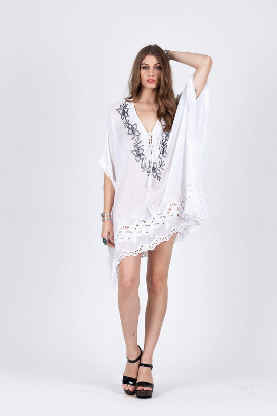 RAGA - NATIVE WARRIOR TUNIC IN WHITE
