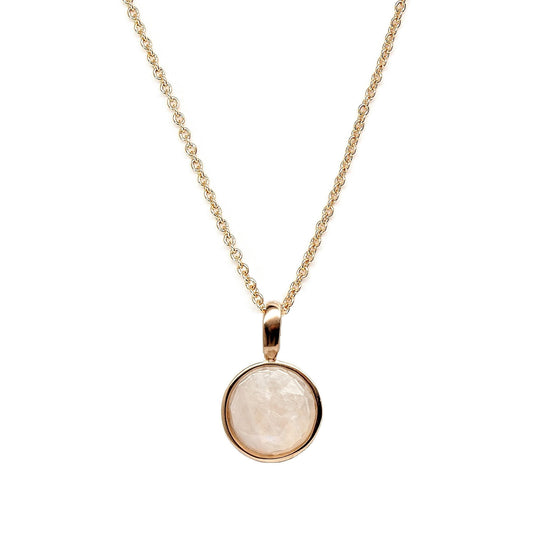 Rachael Ryen - Rose Cut Necklace   Moonstone in Gold