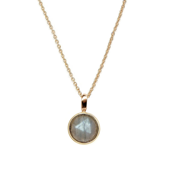 Rose Cut Labradorite Necklace