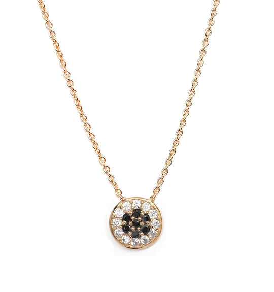 Black and White Pave Necklace