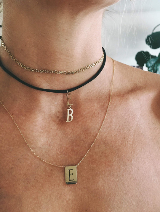 Elizabeth Buenaventura -  Double Initial Necklace