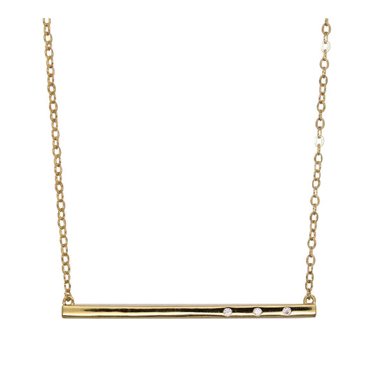 Rachael Ryen -  3 Stone Bar Necklace