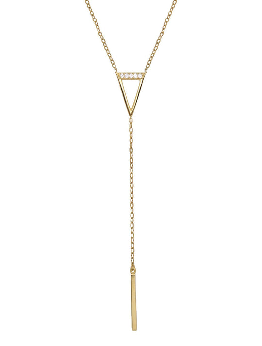 Rachael Ryen -  Triangle Lariat Necklace